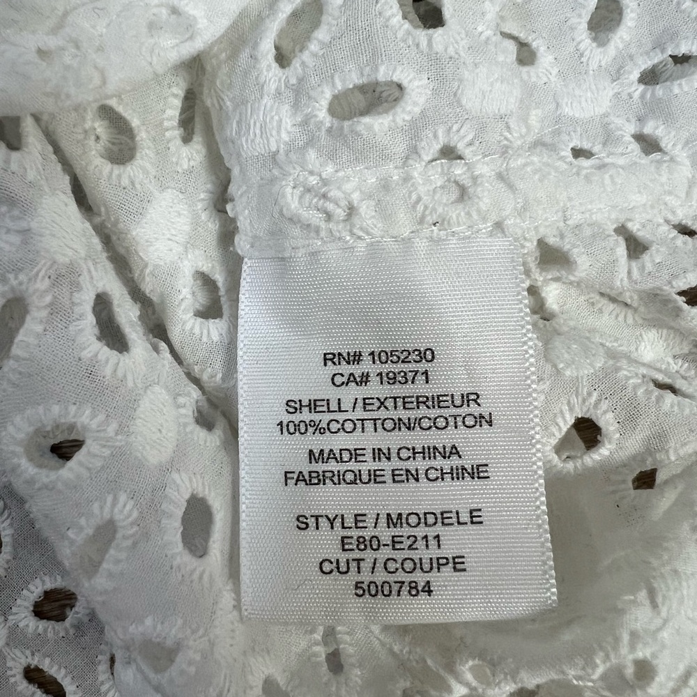 Equipment Sleeveless Cotton Eyelet Shirt - Picture 4 of 5